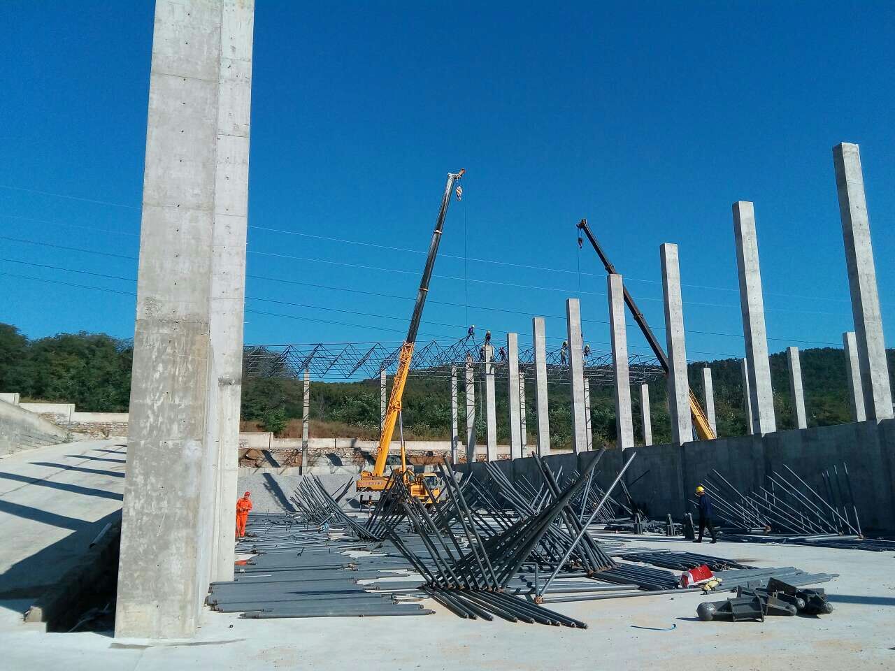 文山搅拌站网架